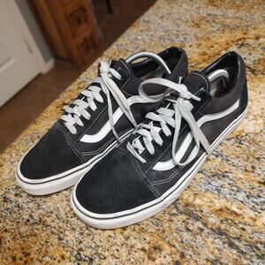 Vans Off The Wall Black Suede & Canvas Skate Shoes Size Men’s 10.5 / Women’s 12